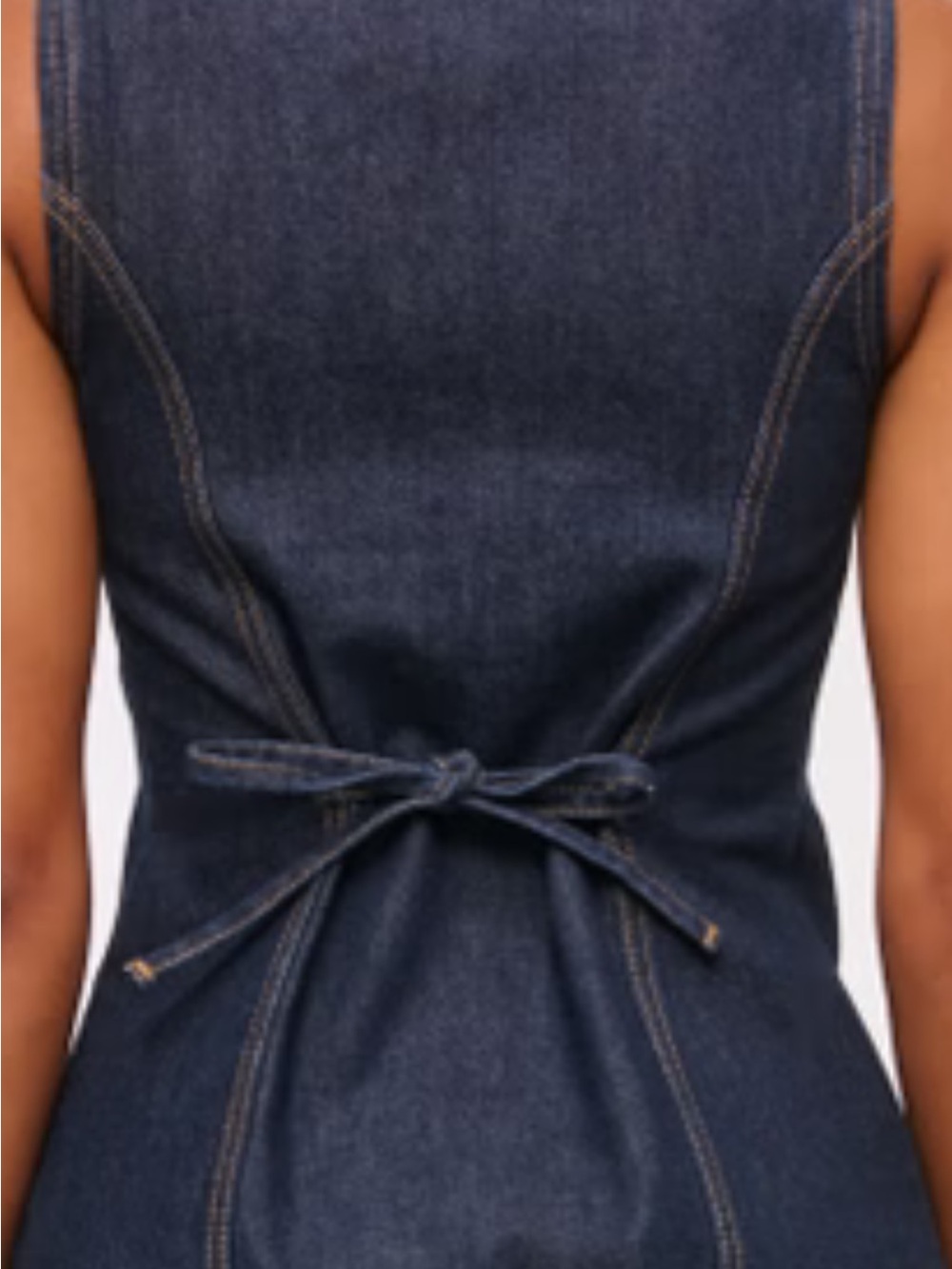 Abercrombie and Fitch Dark Wash Denim Vest XS - Picture 2 of 8